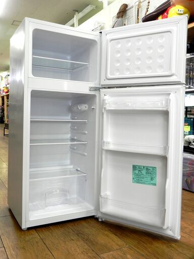 2ドア冷蔵庫 130L 2020年製 JR-N130A ハイアール 100Lクラス ホワイト