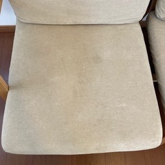 (受け渡し予定者決まりました)無印良品 リビングでもダイニングでも使えるテーブル・チェア・オットマン　セット