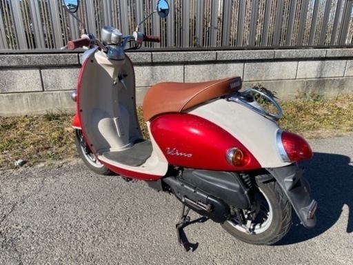 ☆ビーノ低燃費4スト☆プラグ・グリップ・オイルなど交換済みで快調^_^50cc原付スクーター☆前後ともタイヤばり山☆ ☆ビーノ低燃費4スト☆プラグ・グリップ・オイルなど交換済みで快調^