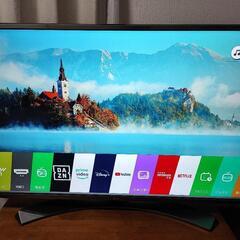 LG 43インチ 4K液晶テレビ 2TB外付けハードディスク