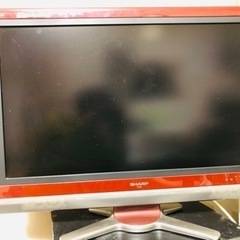 SHARP AQUOS32型テレビ(ワインレッド)