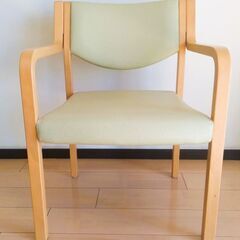 【ネット決済・配送可】木製チェア（椅子）4点セット　快適な座り心地