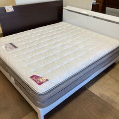 【愛品倶楽部柏店】ニトリ　レッグタイプ　クイーンベッド　コンソン　Nスリーププレミアム