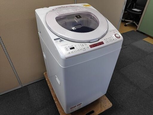 シャープ　全自動洗濯乾燥機　ES-TX8AKS　８K『良品中古』2017年式