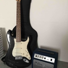 エレキギターとアンプのセット