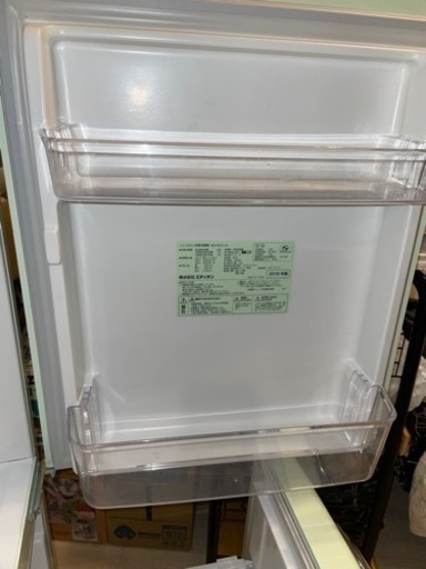 エディオンオリジナルブランド eangle 2ドア冷凍冷蔵庫 レトロ