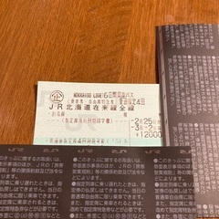 JR北海道在来線全線周遊パス3月2日迄