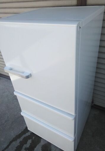 アクア 3ドア冷蔵庫 AQR-SV24HBK(W) 238L ホワイト 19年製