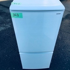 323番 シャープ✨冷凍冷蔵庫✨SJ-D14D-W‼️