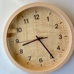 時計　電波時計　掛け時計　木目デザイン
