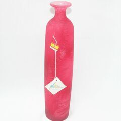 昭和レトロ　スペイン製　赤いファッション花瓶　新品 116