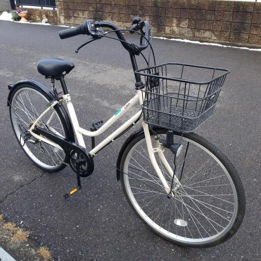 26インチ シティサイクル ママチャリ 6段