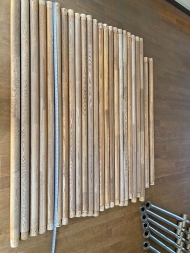 バレエ教室で使われていたバレエバー どなたか使ってください 木材  