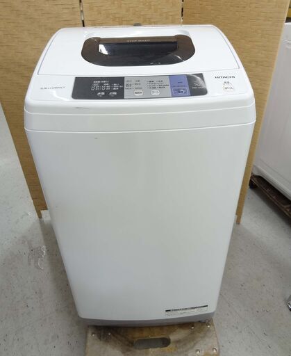 【恵庭】日立　全自動洗濯機　NW-50A　2017年製　5.0㎏　中古品　PayPay支払いOK！