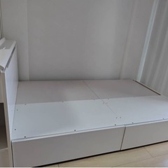 【ベット　セミダブル】配達可/クリーニング済み【管理番号12802】