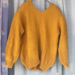芥子色セーター