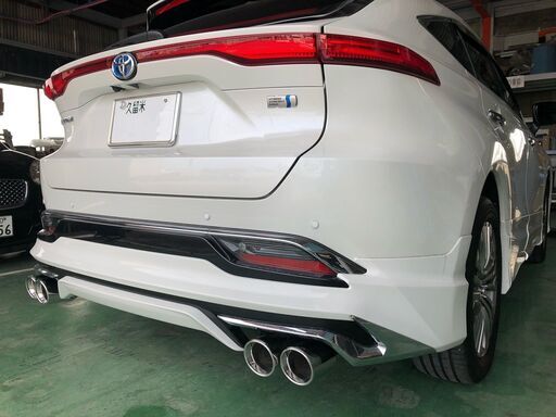 ハリアーハイブリッド モデリスタリアバンパー専用 車検対応マフラー