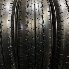 DUNLOP SP175N 195/80R15 107/105L LT 15インチ 夏タイヤ 4本 2019年製 バリ溝 キャラバン ハイエース等　(TB680)クレジットカード QRコード決済可能