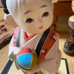 【ネット決済・配送可】愛らしい手毬人形