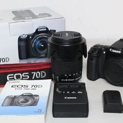 【ネット決済・配送可】Canon/EOS 70D /ズームキット...