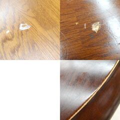 キツツキマーク 6人掛けダイニングセット 伸長ダイニングテーブル 椅子6脚 アンティーク調 屯田店