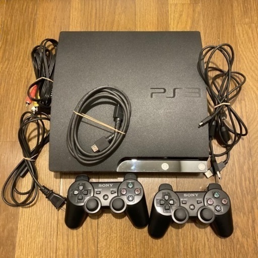 PS3 プレステ3 250GBグラセフ5セット 純正コントローラー2個付き