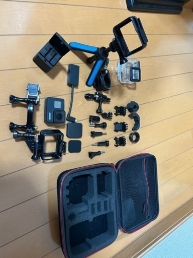 GoPro 7 BLACK マイクアダプター付き - ビデオカメラ、ムービーカメラ