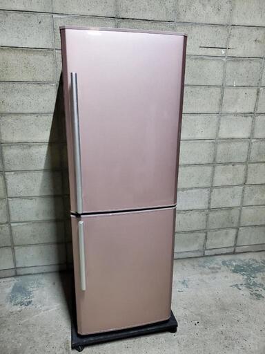 【売約済み】ピンク色の素敵な2ドア冷凍冷蔵庫 245L 三菱 週末作り置きしたい方にも クリーニング及び動作確認済み