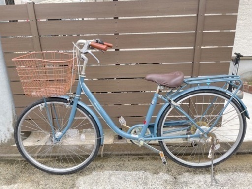 26インチ６段変速　子供乗せタイプの自転車　ママチャリ