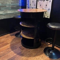 オーダーページ】ドラム缶 テーブル 棚付きテーブル DIY