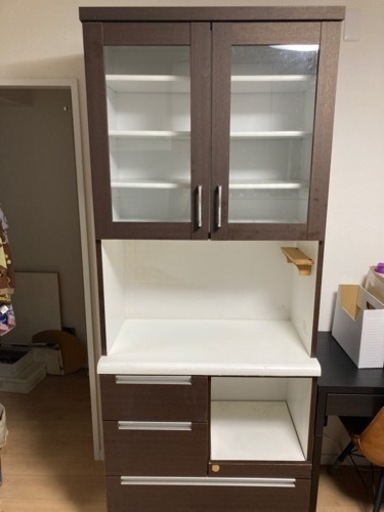 上段と下段分けて運べます】ニトリ食器棚