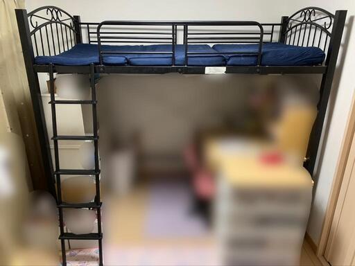 受け渡し決定済)ロフトベッド 黒 ニトリ www.franchiseko.com