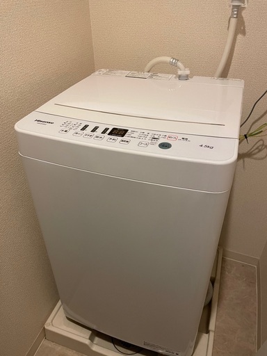 ハイセンス 洗濯機 2020年製 4.5kg