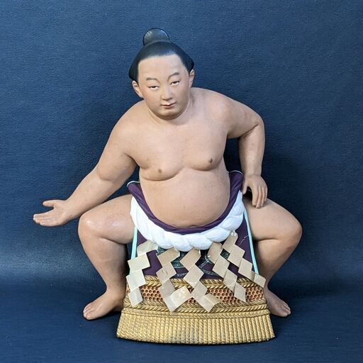 希少　力士人形　博多人形　相撲　ビンテージ　横綱　双葉山　人形 観賞用　　C0CN0101