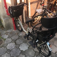 チャイルドシート付き自転車
