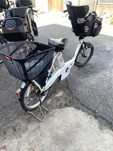 王様 ホワイト ギュットアニーズ子供乗せ電動アシスト自転車 H1500