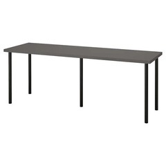 IKEA デスク　テーブル 黒　200cm