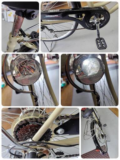 J033★サビ箇所有り★普通自転車★CHERBOURG★LEDオート★26インチ J033☆サビ箇所有り☆普通自転車☆CHERBOURG☆LEDオート☆26インチ