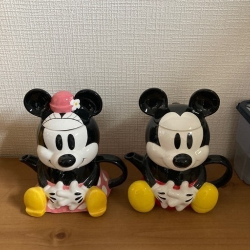 ミッキー  ミニー　ティポット
