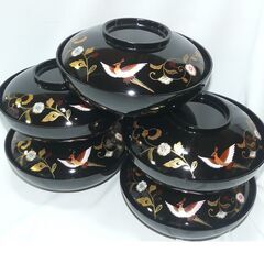 KENZO　多用丼　5客セット　新品　539　漆器