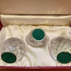 【クリスタル】ペーパーウェイト　福禄寿