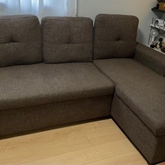 3人掛けカウチソファーベッド【美品】
