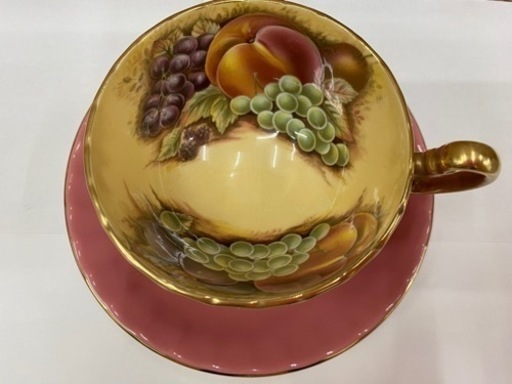 【愛品館江戸川店】Aynsley エレンズレイ ペアカップ&ソーサーピンクオーチャードゴールドID102-026005-007
