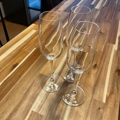 IKEAのフルートグラス☆シャンパングラス