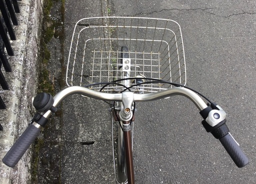 整備・良品＞シティサイクル・27インチ自転車・ブラウン 内装3段変速