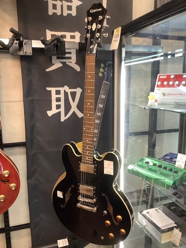 セミアコギター　EPIPHONE DOT-EB トラスロッド　売場展開中！！