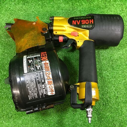 日立 NV90H 高圧釘打ち機 本体のみ【市川行徳店】【店頭取引限定】【中古】管理番号：IT65RSBGRRIO 日立 NV90H 高圧釘打ち機 本体のみ【市川行徳店】【店頭取引限定