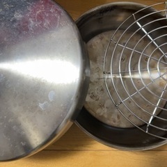燻製セット　鍋、スモーカー、残チップ、残ウッド