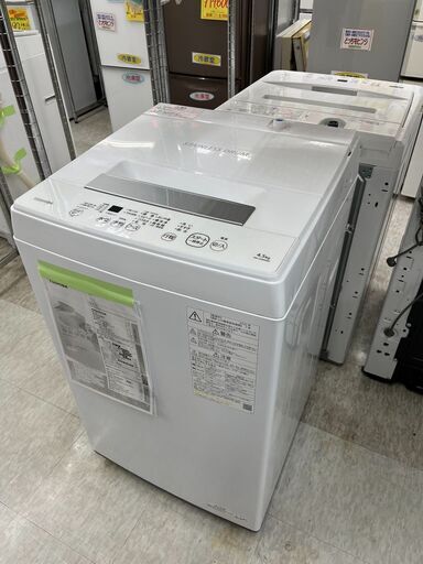 東芝　4.5キロ洗濯機　2022年製