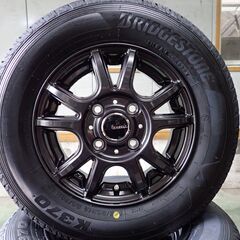 ★軽トラ／軽バン用・新品アルミホイール&BSタイヤ4本セット（車検対応！）